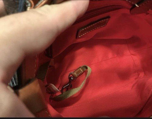 Dooney & Bourke Pebble Grain Mini Barlow In Elephant NWT’s - Picture 3 of 3