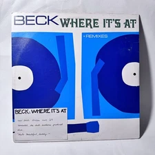 Beck Where It’s At + Remixes Single 12” Vinyl Record 1996 Dust Brothers Produced