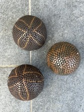 3 Ancienne Boules De Pétanque Cloutées - boules lyonnaises