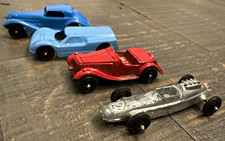 Vintage Tootsietoy Diecast Car Lot of 3 Chrome Dragster 4 Cars