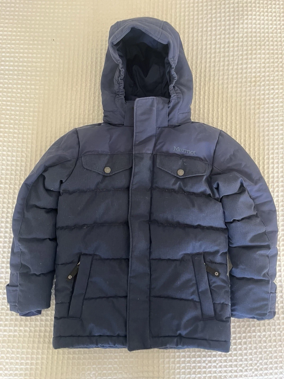 Marmot Boy's Fordham 700 Fill Down Jacket - Navy Blue - Small