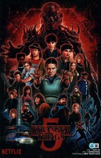 JAMIE CAMPBELL BOWER SIGNED VECNA 11X15 PHOTO 001 STRANGER THINGS S5 COA BAS