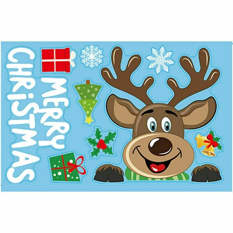 Fensterbilder Weihnachten Fenster Selbstklebend Weihnachts Sticker Fensterdeko - Bild 3 von 4
