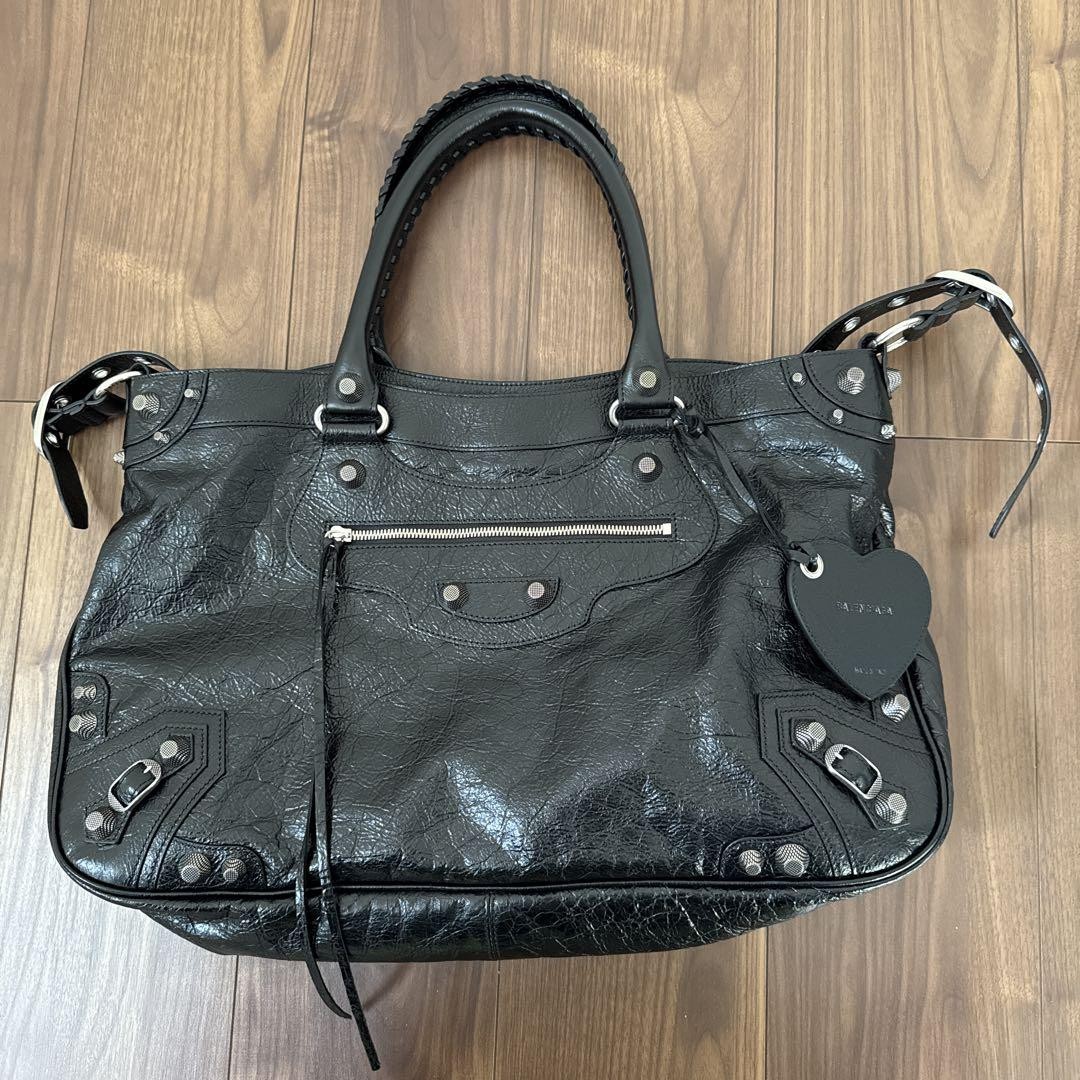 Balenciaga Neo Cagole XL Tote Bag Plus Leather Black for
