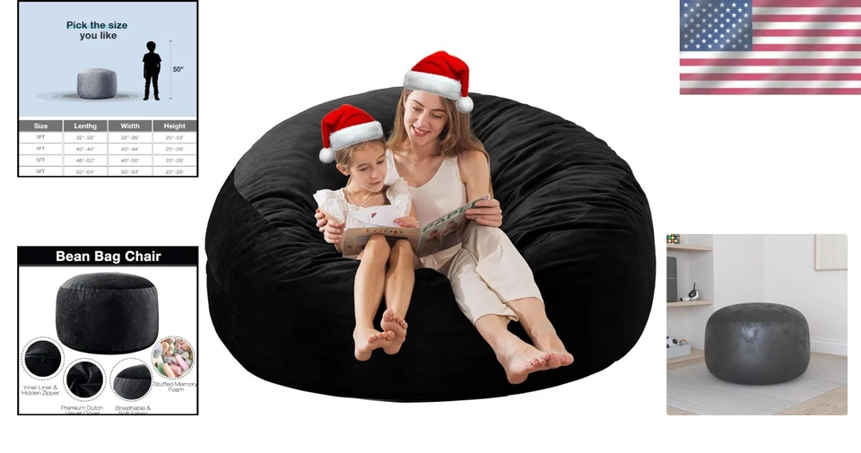 Silla de espuma viscoelástica ultra suave - adultos y adolescentes Foto 2 de 4