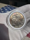 2005 American Silver Eagle 1 oz .999 Fine Silver Coin RAINBOW TONED 😍🌈