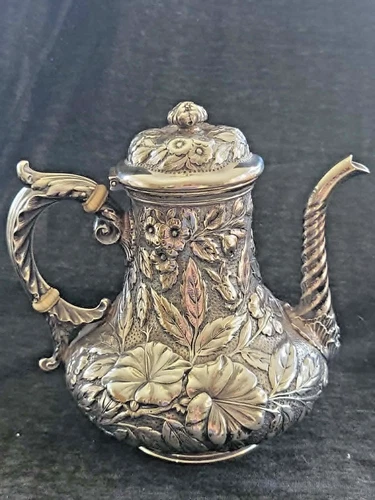 Gorham Sterling Silver Floral Tea Pot