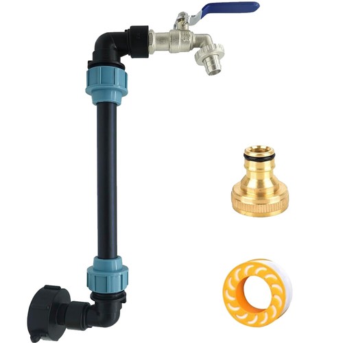 IBC Schwanenhals 3/4" Auslaufhahn Adapter Zubehör Für Container Regenwassertank - Bild 4 von 15