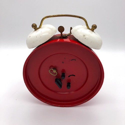 Vintage Blessing Wecker Doppelglockenwecker Alarm Clock West Germany Rot UR1 - Bild 9 von 12