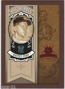 2005 DIAMOND KINGS WHITEY FORD RED FRAME HOF HEROES BASEBALL CARD #HH-88 YANKEES