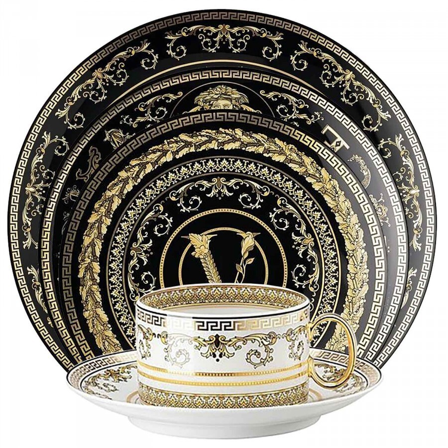 Service for 8 (40 Pieces) Rosenthal Versace Virtus Gala Dinnerware