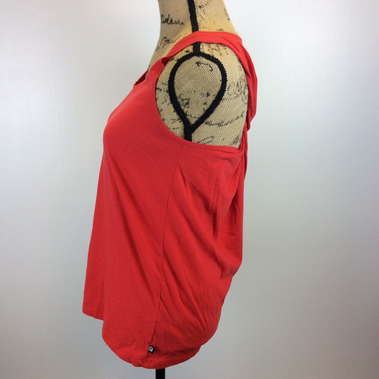 Fabletics Womens Size Small Solid Red Twist Back … - image 6