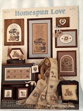 Homespun Love Cross Stitch Pattern Leaflet BK31  Lynn Waters Busa 1990