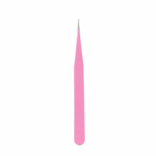 2 PCS Eyelash Extension Tweezers Straight & Curved Stainless Steel Set - Picture 3 of 4
