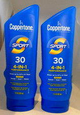 Coppertone Sport Sunscreen Lotion, 4-In-1 SPF 30, 7 fl oz 2-PACK EXP 2026 1.71 per gallon