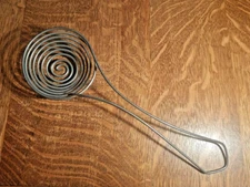 My Mother's Vintage Beehive Metal 9" Egg Separator Whisk Rustic Farm Spiral Coil