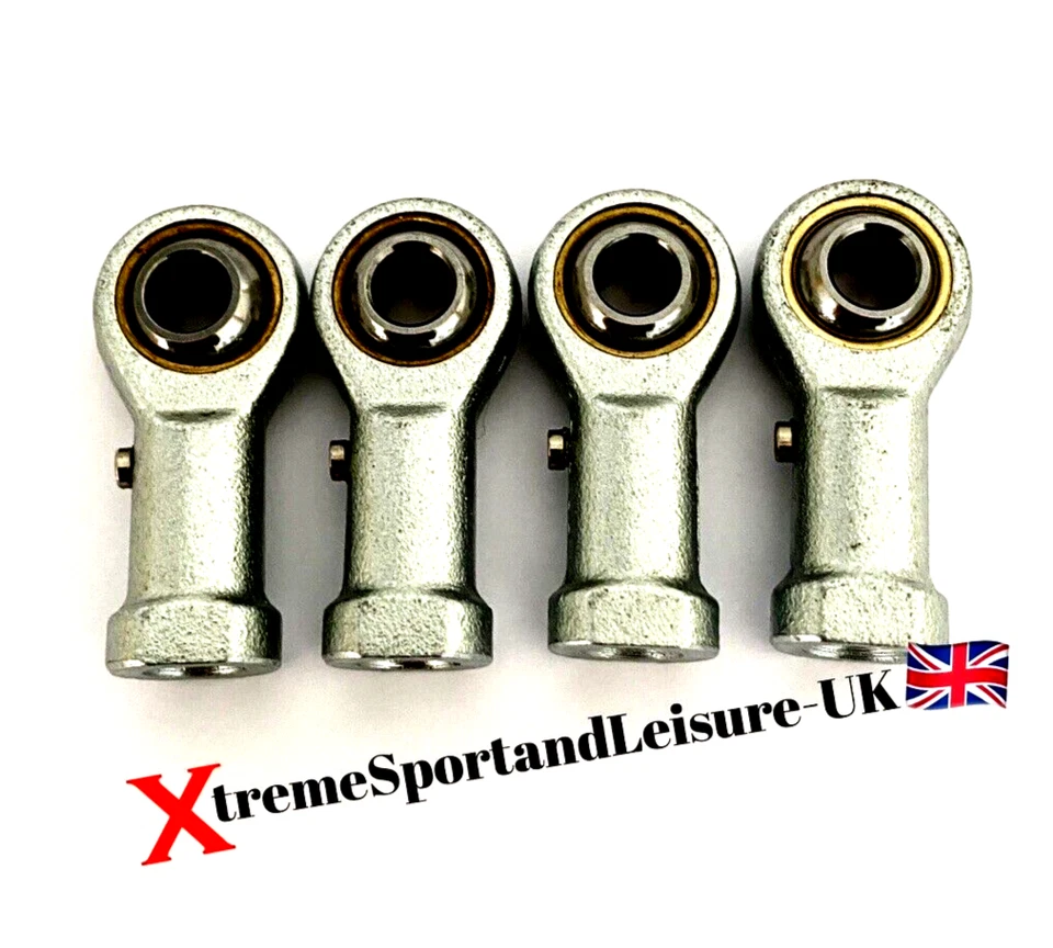 PAQUETE DE 4 EXTREMOS DE VARILLA DE PISTA DE KART KART FEMENINO - JUNTAS ROSA + CERRADURAS VENDEDOR REINO UNIDO - Imagen 3 de 3