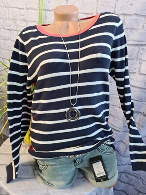 Esprit Pulli Pullover Strickpulli gestreift Gr. L bis XL Damen (4 227) NEU