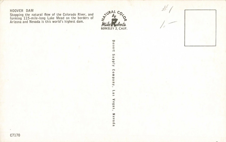 Postcard Hoover Dam Nevada | eBay