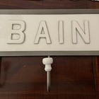 Pottery Barn Bathroom towel hook “Bain””