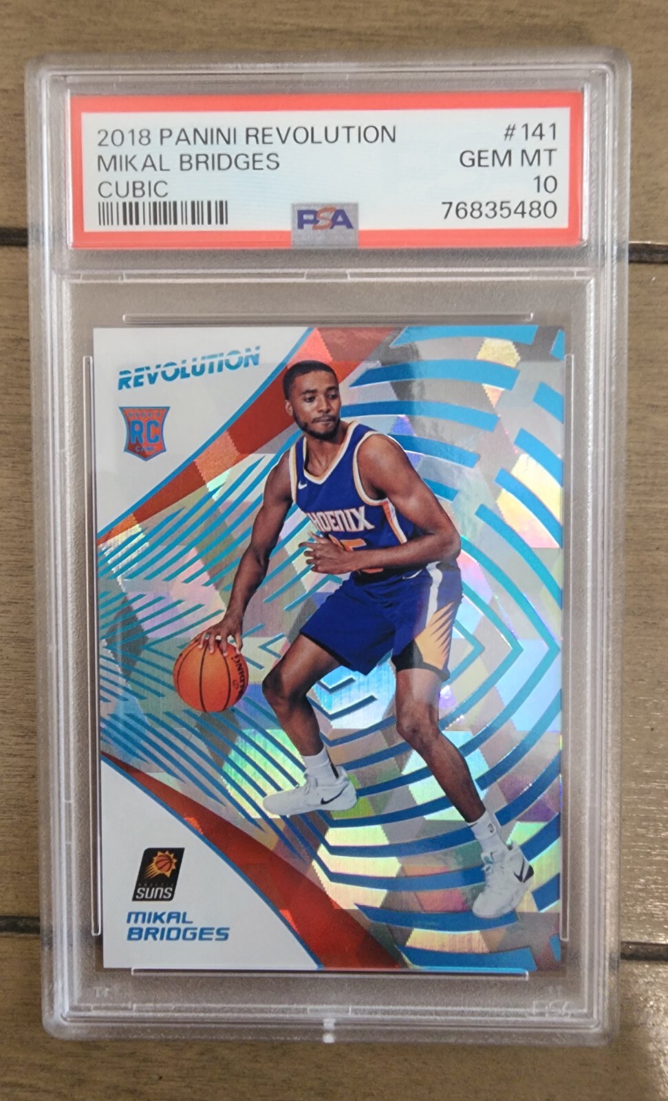 Mikal Bridges 2018-19 Revolution Rookie RC CUBIC /50 - PSA 10 Gem Mint