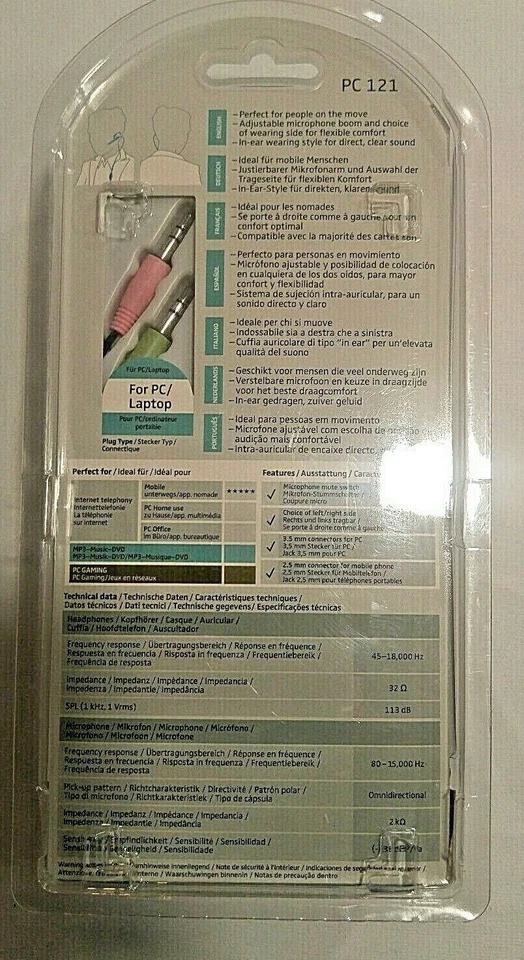 Sennheiser Communications PC121 In Ear Single Sided Headset For PC Or Laptop - Image 2 of 2