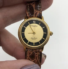 Dufonte Vintage Wrist Watch, A Product of Lucien Piccard, Quartz,Diamond Accent