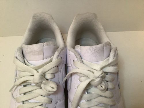 Nike Air Force 1 White Sneakers Men’s Size 9 Preowned - Picture 13 of 13