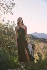 NWT FREE PEOPLE ENDLESS SUMMER Sz S MAIA MIDI DRESS IN BLACK