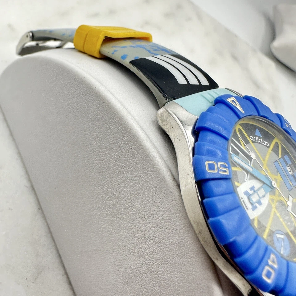 Raro Reloj Hombre Adidas 10-0021 Azul, Batería Nueva  Foto 3 de 4
