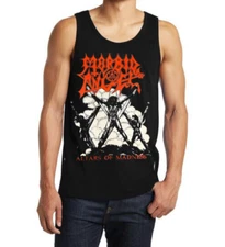 MORBID ANGEL ALTARS OF MADNESS DEATH METAL Band Black Tank Top Men's Sizes