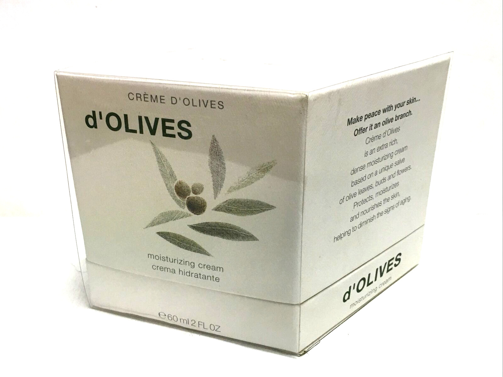 Crema Hidratante d'OLIVES Nueva en Caja Hecha en España 60 ml
