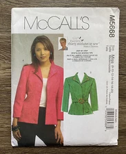Misses Jacket Sizes 8-20 McCalls M5668 Uncut Nancy Zieman