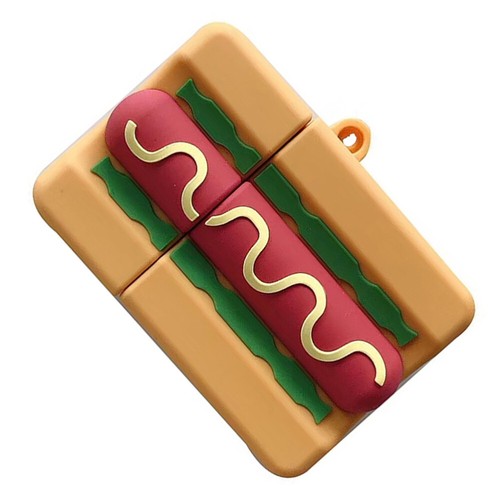 Hot Dog Burger Fall Steuersatzabdeckung Für Generation 1/2 Etui Ohrstöpsel - 第 11/12 張圖片