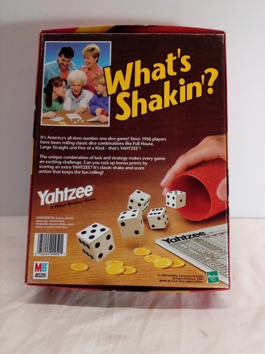 Yahtzee Original Family Board Dice Game Hasbro 1996 Milton Bradley Slightly Used - Picture 6 of 6