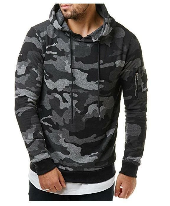 Sudadera Para Hombre Camuflaje Chico Sudaderas De Hombre Con Capucha De Moda