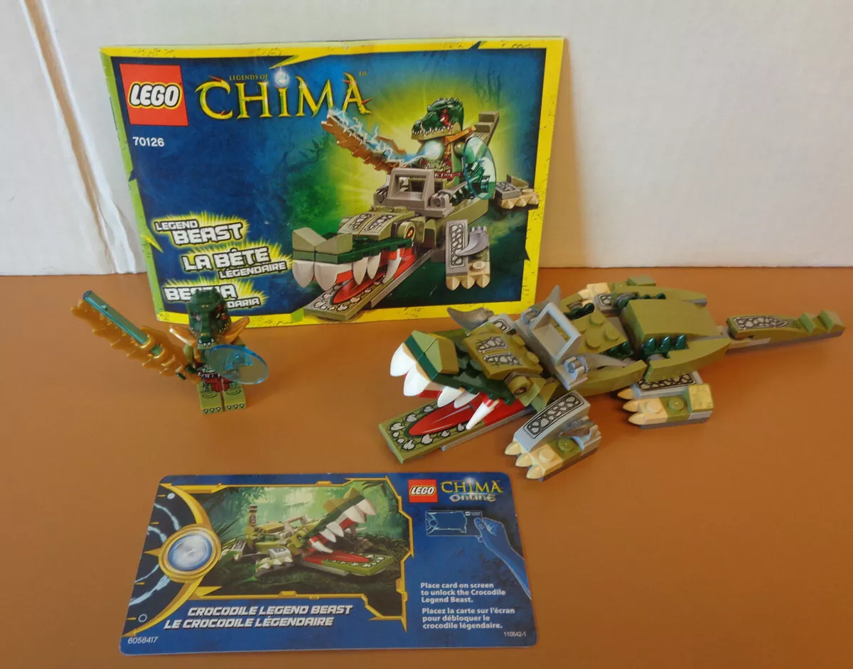 LEGO Legends of Chima set 70126 Crocodile Legend Beast complete w