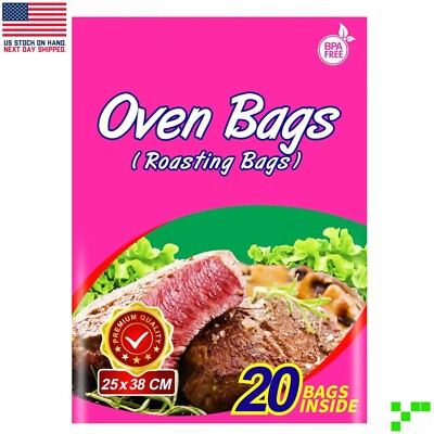 20 pc BPA FREE Cooking Roasting Oven Bags - For Meats, Chicken, Fish, Vegetables
