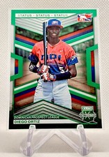 2023 Elite Extra Edition Diego Ortiz Status Green 417/499 #182 - DPL