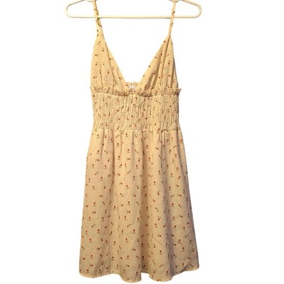 Princess Polly rose micro print babydoll mini dress size 8