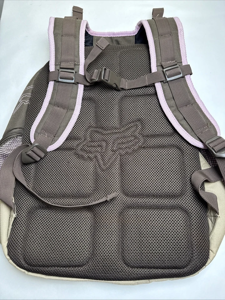 Fox Racing Mochila Senderismo Bolsa para Libros Viaje Laptop Mochila Rosa/Marrón Foto 2 de 4