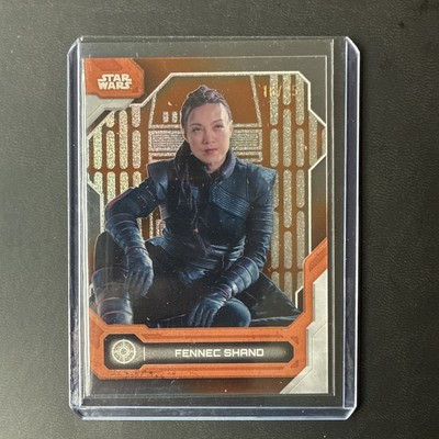 2024 Topps Star Wars High Tek - Fennec Shand - Orange Death Star Interior /25