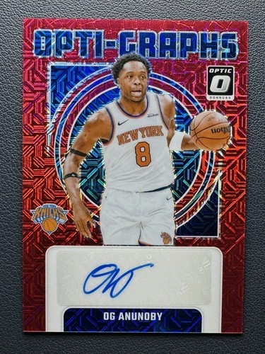 2024-25 Panini Donruss Optic OG Anunoby Opti-Graphs Choice Red Prizm Auto Knicks - product listing photo