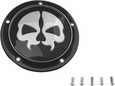 Cubierta Derby Calavera Dividida Drag Specialties Negra Harley Rocker C 07-11