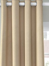 John Lewis W228 x D137cm Faux Silk Slub Pair Blackout Lined Eyelet Curtains