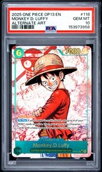Monkey D. Luffy OP13-001 Alternate Art Leader - One Piece Carrying On His Will