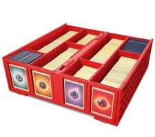 BCW Collectible Card Bin 3200 Ct - Red - Fits BCW Magnetics and Toploaders