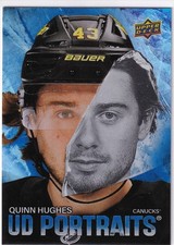 2025-26 Upper Deck Series 1 Hockey - UD Portraits QUINN HUGHES #P-25 - MINT