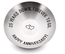 25Th Anniversary Wedding Gifts for Couple Husband Wife, Silver Gift for 25 Year