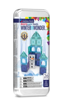 #ad MAGNA TILES microMAGS Travel WINTER WONDER Travel Set 26Pcs. NEW and SEALED $18.00